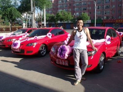 紅色馬自達-婚慶禮儀車隊-視覺旋律